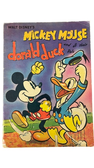 1937 Walt Disney Mick Mouse Donald Duck adn All Their Pals Paperback