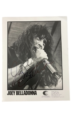 2007 Joey Belladonna Signed Concert Photograph