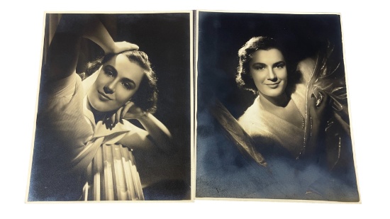 Vintage Ted Allan Photographs of Ann Sheridan Black and White Portrait
