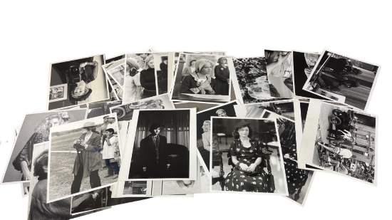 Vintage Black and White Hollywood TV Movie Original Set Candid Production Photo Stills 8x10