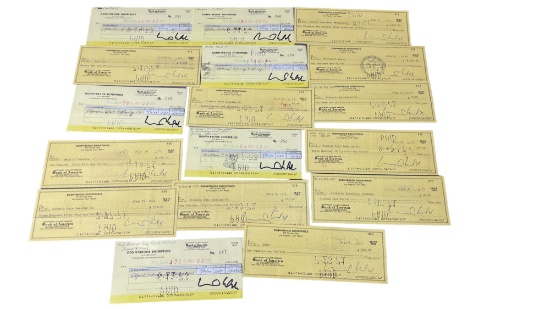Disney Legend - Bill Walsh Signed Check Disney Production Collection Lot