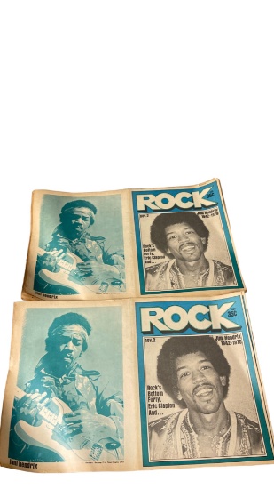 Vintage ROCK Magazine Jimi Hendrix Collection Lot