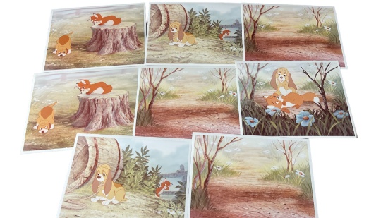 Vintage Disney "The Fox & The Hound" Photograph Collection Lot