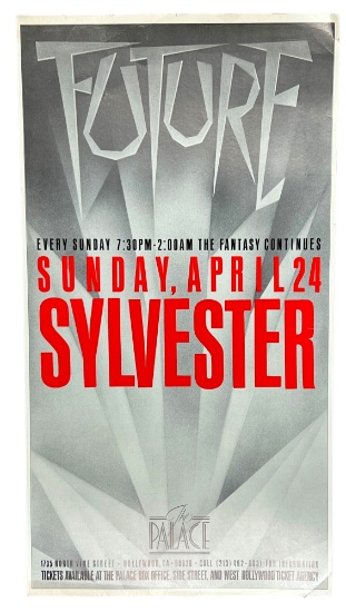 Sylvester James Jr Original Vintage Concert Poster at the Palace Los Angeles California