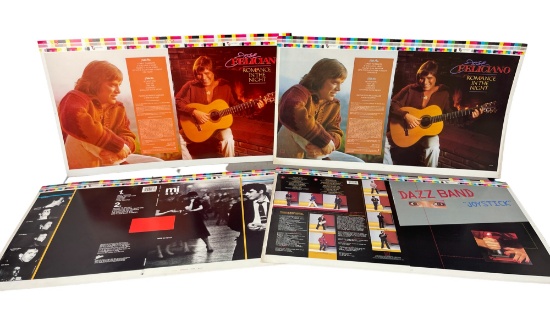 Vintage Original Vinyl Record Album Cover Printers Proof Artwork Lot
