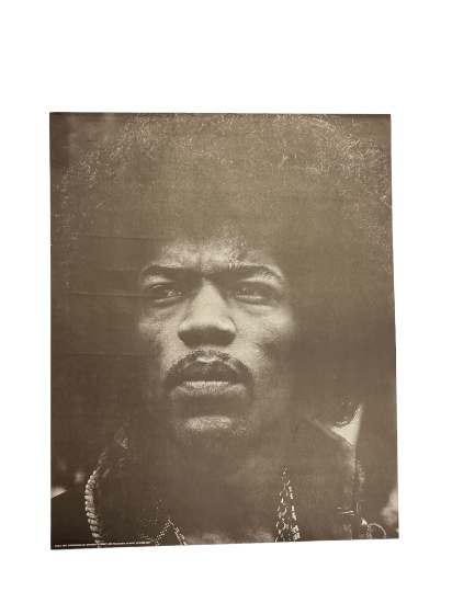 Vintage Original Jimi Hendrix 1970 War Heroes Poster