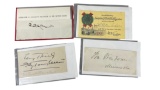 Vintage Signature Autograph Collection Lot