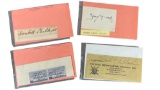 Vintage Signature Autograph Collection Lot