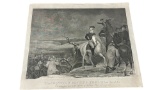 Washington Crossing the Delaware - Evening Previous to Battle of Trenton 1776, Lithograph Print