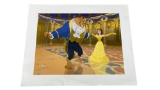 Vintage Disney Exlcusive Commemorative Beauty and the Beast Lithograph