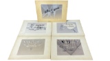 Vintage Animation Illustration Board Collection Lot