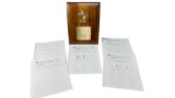 Karl Geurs Walt Disney 10 Year Thank You Plaque and Jungle Book II Scripts