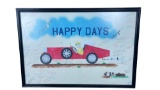 Happy Days Farewell Watercolor Signed Painting