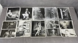 Vintage 1950's Original Burlesque Nude Pin Up Model Risque 8x10 Black and White Photographs