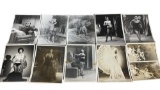 Vintage 1950's Original Burlesque Nude Pin Up Model Risque 8x10 Black and White Photographs