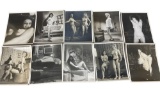 Vintage 1950's Original Burlesque Nude Pin Up Model Risque 8x10 Black and White Photographs
