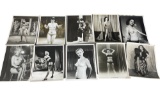 Vintage 1950's Original Burlesque Nude Pin Up Model Risque 8x10 Black and White Photographs