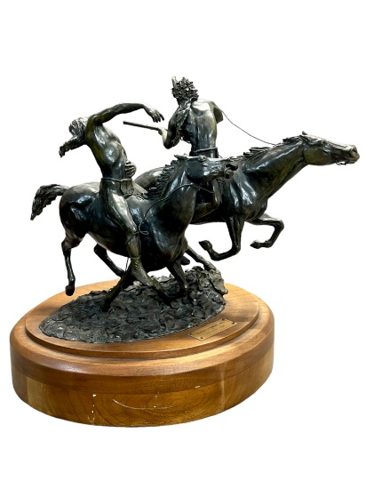 BOB WOOD Bronze Sculpture Horse The Death of All Mighty Voice