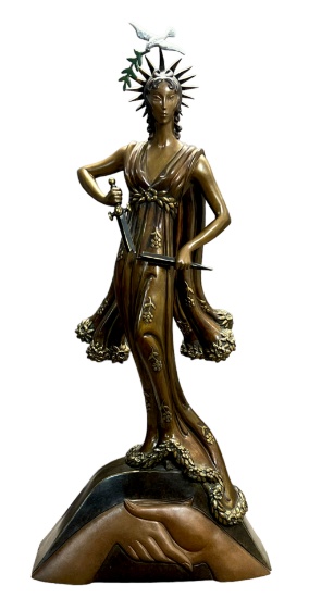 ERTE Peace Bronze Sculpture Statue Limited Edition Signed 100/500 Vintage 1984
