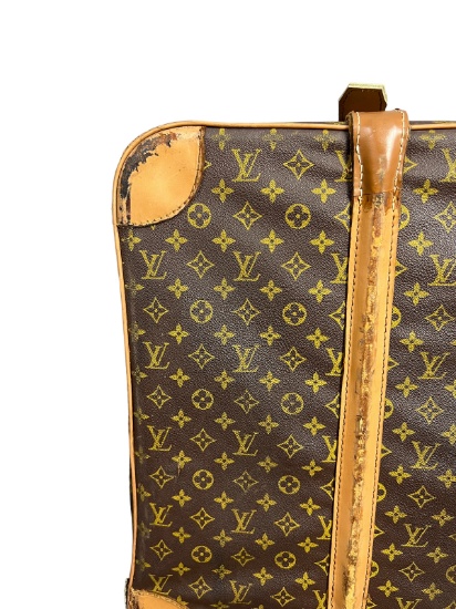 Louis Vuitton Monogram Travel Suitcase Luggage With F Monogram Auction