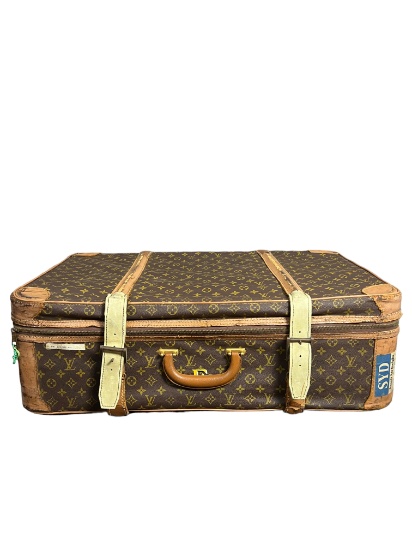 Louis Vuitton Monogram Hardcase Luggage With F Monogram Auction