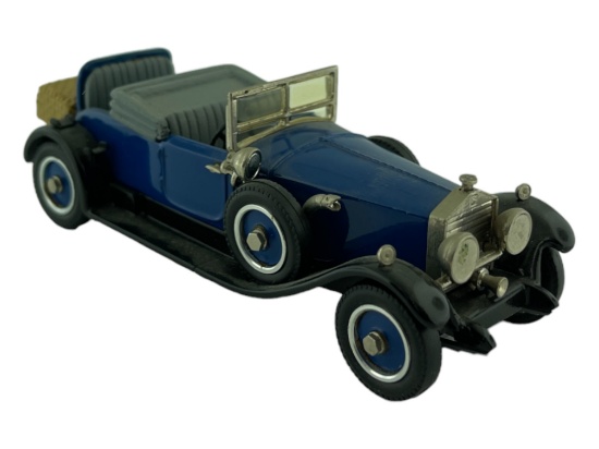 Vintage Model Car 1:43 Blue Rolls Royce 1926 Silver Ghost Pallmall Western Models England