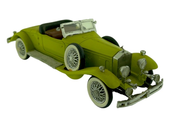 Vintage Model Car 1:43 Light Green Rolls Royce 1931 Rio