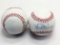 Pair of signed baseballs