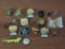 Vintage metal pins and buttons