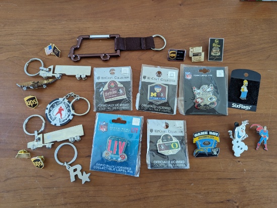 Pins and Keychains