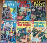 Six 1960's Charlton Comics War Heroes comic books