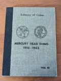 1916-1945 Mercury Head Dime silver Coin Album