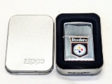 Vintage Pittsburgh Steelers Zippo lighter in case