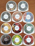 11 UMD Sony PSP movies and games