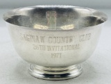 Silver Saginaw Country Club trophy