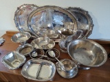 Large collection of vintage silver plated items