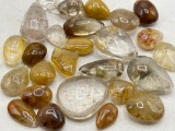 Quartz beads, cabuchons, pendants
