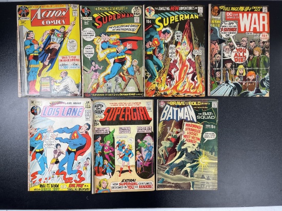 Vintage DC Comic Superman Action Comics Batman Comic Book Collection Lot