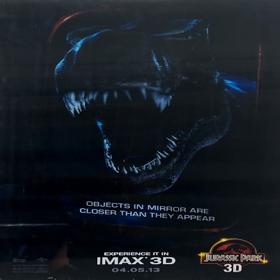 RARE MOVIE POSTER JURASSIC PARK 3D ORIG LENTICULAR | Art, Antiques ...