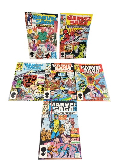 The Marvel Saga #1-6 Comic Book Lot