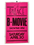 B-Movie at The Palace Original Vintage Advertising Poster