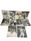 Vintage 1950'S Original Burlesque Nude Pin Up Model Risque 8x10 Black And White Photographs