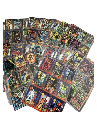 Vintage marvel 1993 trading card collection lot 216 cards