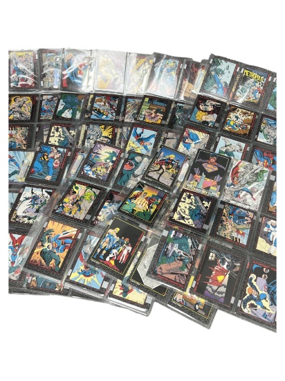 Vintage DC comics trading card collection lot 180 cards