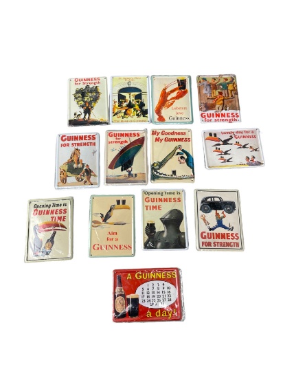 Guinness Vintage Collectable Tin Card Collection Lot