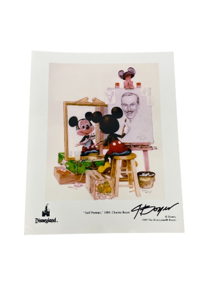 Vintage Disney Charles Boyer Signed Glossy Photograph 8X10