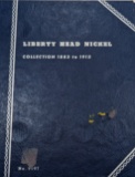 Album of antique Liberty V Nickel coins