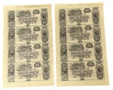 New Orleans Canal Bank $10 Uncut Sheets lot 2