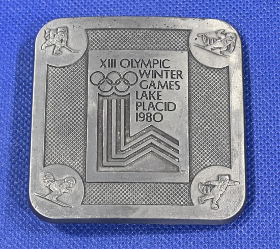 1980 Winter Games belt buckle
