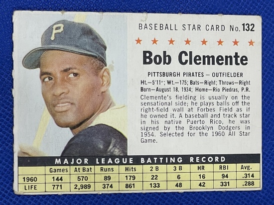 Roberto Clemente Post Cereal 1960s card